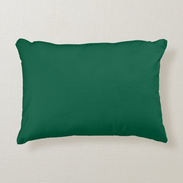 deep green lumber throw pillow  (Front)