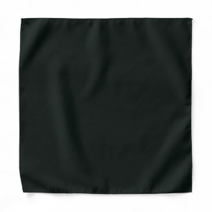 Deep Green Solid Plain Color Bandana