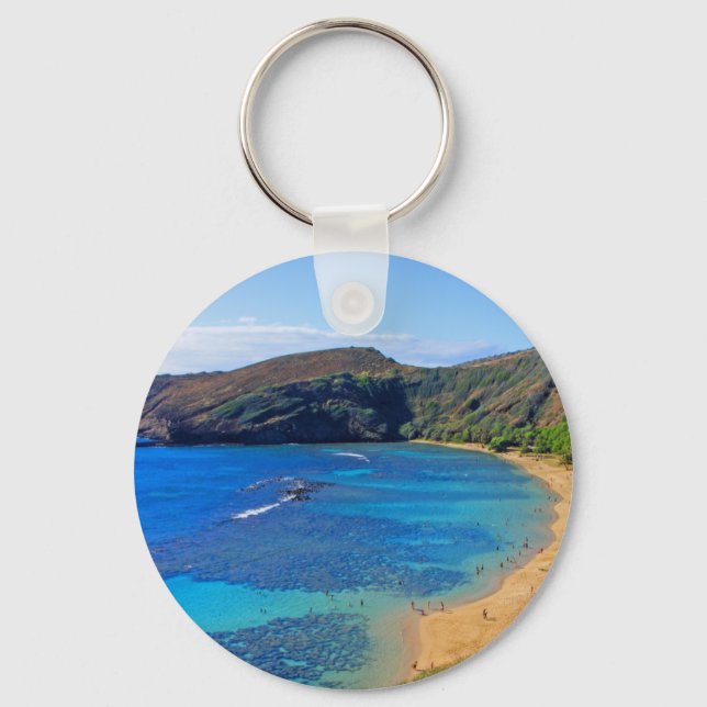 Deep Hanauma Bay, Honolulu, Oahu Keychain (Front)