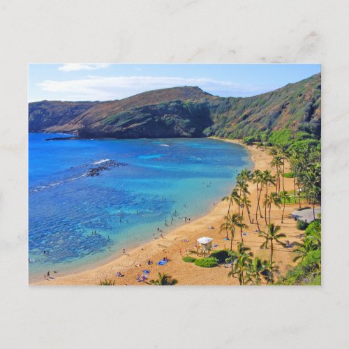 Deep Hanauma Bay Honolulu Oahu Postcard