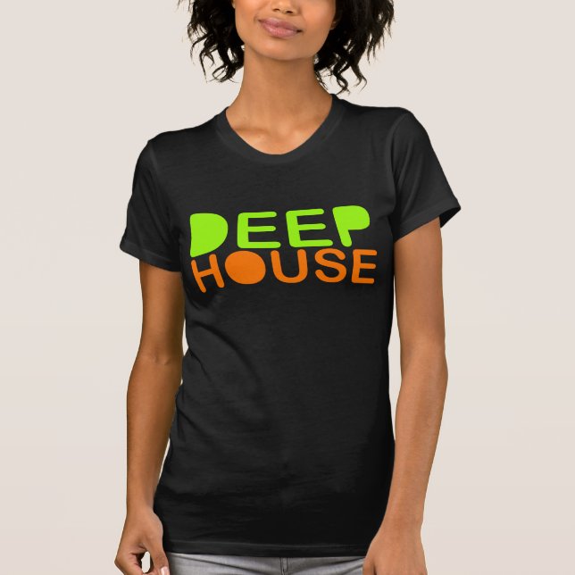 deep house dj style music t shirt (Front)