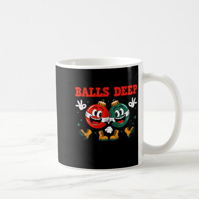 Deep In Christmas Srit Christmas Humorous Festive  Coffee Mug (Right)