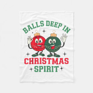 Deep In Christmas Srit Fleece Blanket