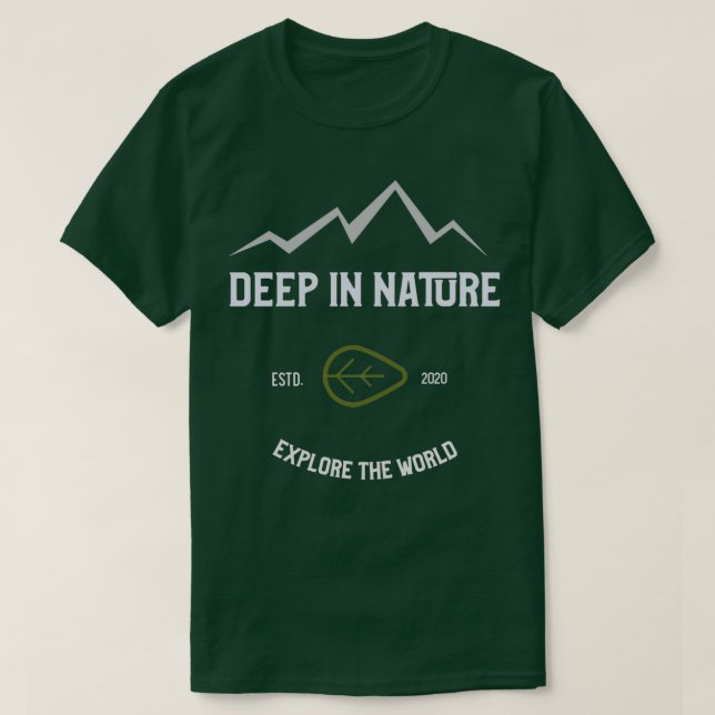 Deep in Nature work out T-Shirt (Design Front)