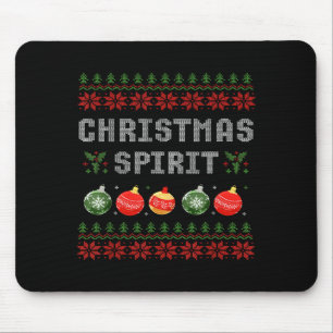 Deep In The Christmas Srit Couples Matching Ugly Mouse Pad