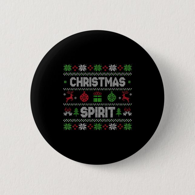 Deep In The Christmas Srit Matching Couples  Button (Front)