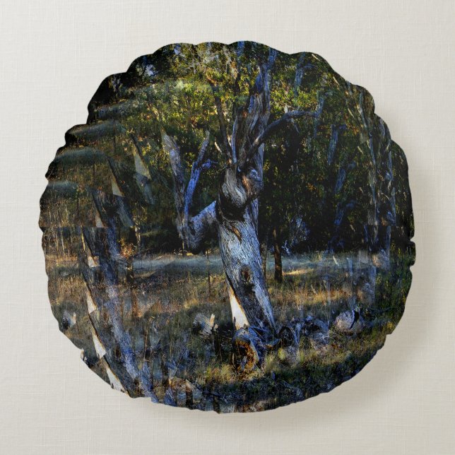 Deep in the Forest....... Round Pillow (Front)