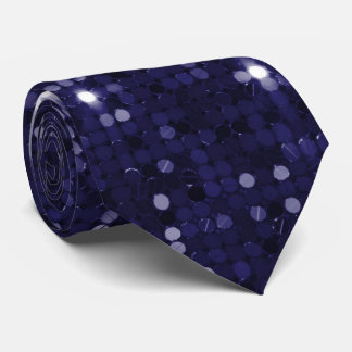 Deep Indigo Shimmer Sparkle Sequin Neck Tie