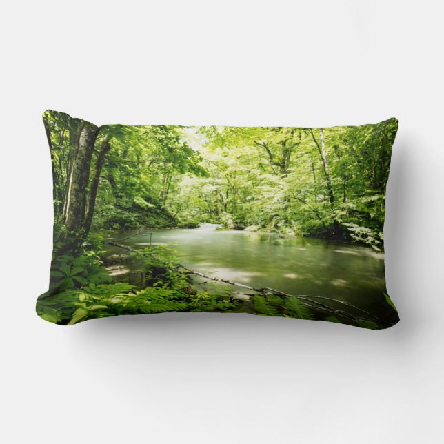 Deep Into the Forest Lumbar Pillow (Front)
