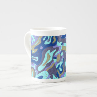 "Deep is the Ocean" Original Abstract Bone China Mug
