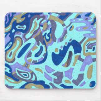 Deep is the Ocean, original abstract Mouse Pad