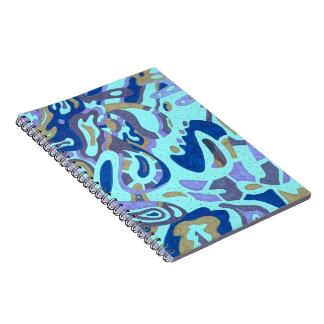 "Deep is the Ocean" Original Abstract Notebook (Right Side)