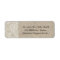 DEEP IVORY Lace and Burlap Return Address Labels