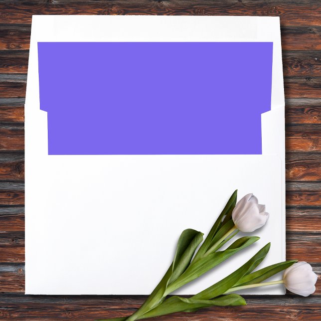 Deep Lavender modern dreamy tone solid color Envelope Liner (Creator Uploaded)