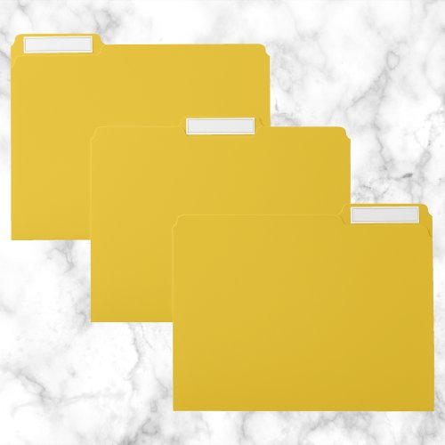 Deep Lemon Solid Color File Folder