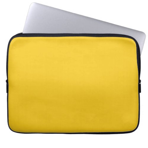 Deep Lemon Solid Color Laptop Sleeve