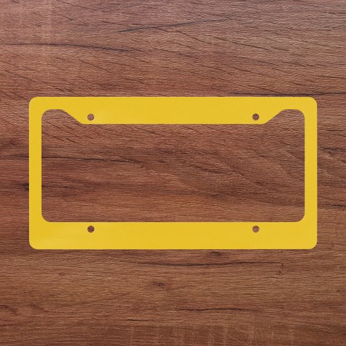 Deep Lemon Solid Color License Plate Frame