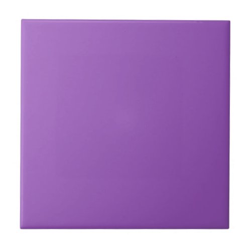 Deep Lilac Solid Color Ceramic Tile