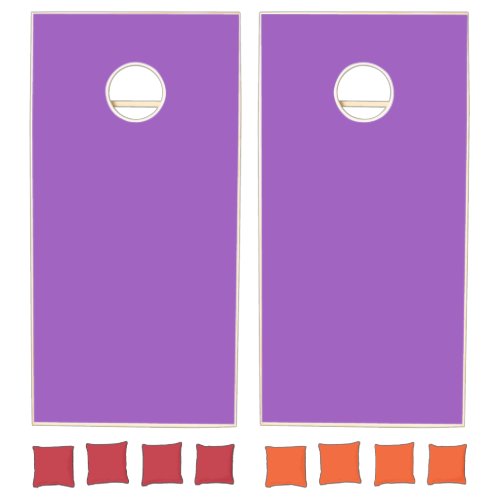 Deep Lilac Solid Color Cornhole Set