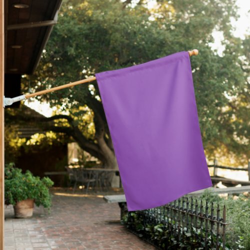 Deep Lilac Solid Color House Flag