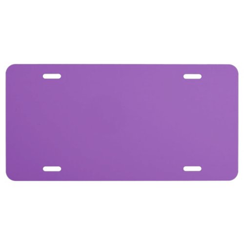 Deep Lilac Solid Color License Plate