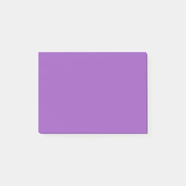 Deep Lilac Solid Color Post-it Notes (Front)