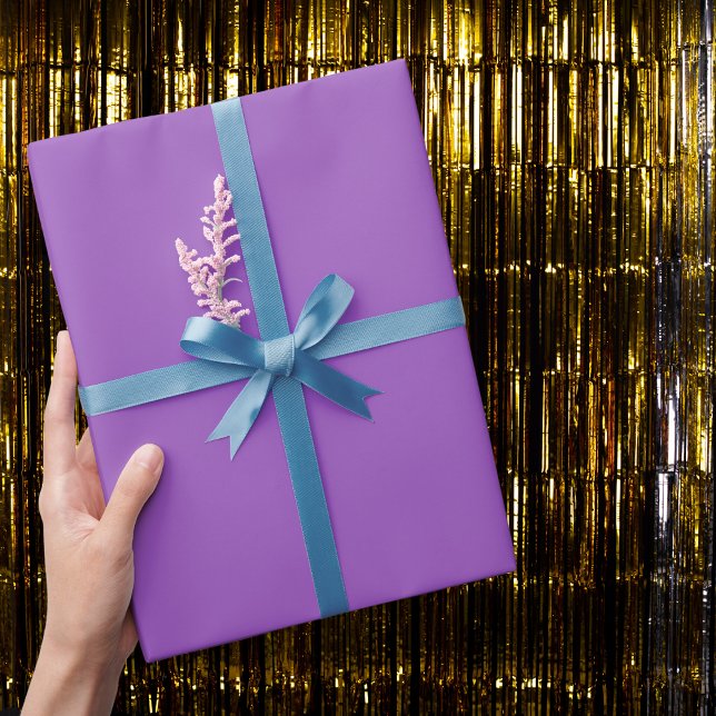 Deep Lilac Solid Color Wrapping Paper (Creator Uploaded)