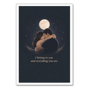 Deep Love Illustration Table Number