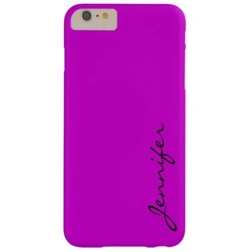 Deep magenta color background barely there iPhone 6 plus case