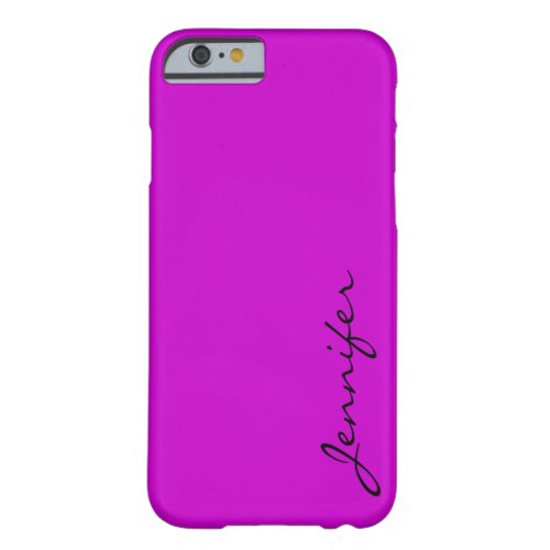 Deep magenta color background barely there iPhone 6 case