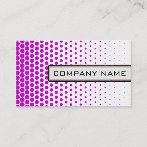 Deep Magenta Polka Dots Elegant Modern White Business Card