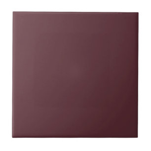 Deep Maroon Solid Color Ceramic Tile