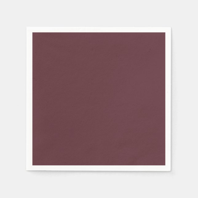 Deep Maroon Solid Color Napkins (Front)