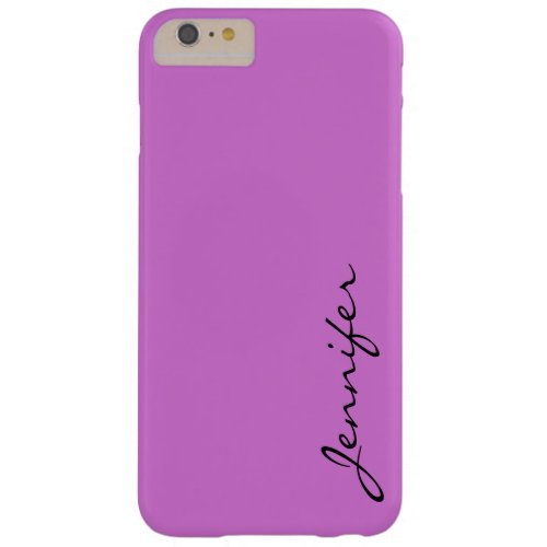 Deep mauve color background barely there iPhone 6 plus case