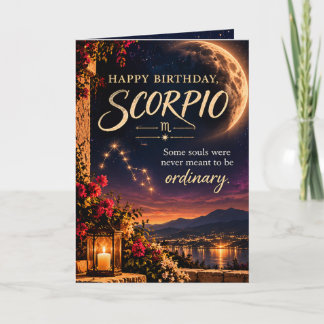 Deep & Meaningful Happy Birthday Scorpio Zodiac Card