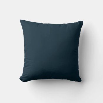 Deep Midnight Blue  Throw Pillow by alise_art at Zazzle