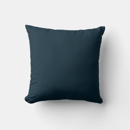 Deep Midnight Blue  Throw Pillow