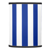Deep Nautical Blue and White Striped Lamp Shade (Left)