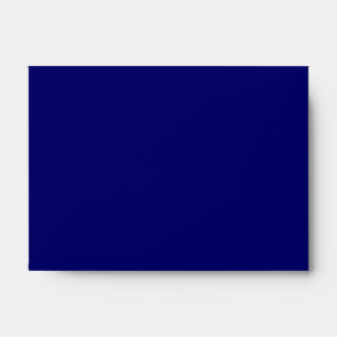 Deep Navy Blue Plain Linen A6 Envelope