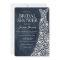 Deep Navy Blue White Wedding Dress Bridal Shower