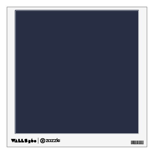 Deep Navy Dark Blue Solid Trend Color Background Wall Decal