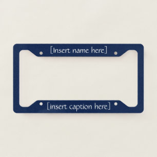 Deep Navy License Plate Frame