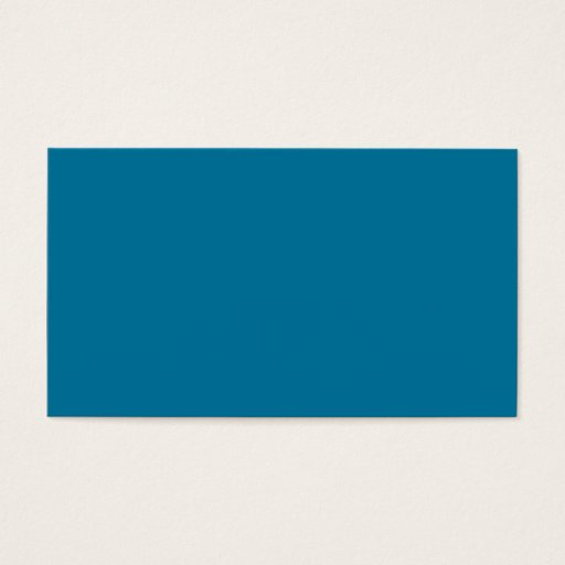 Customizable Deep Ocean Blue Personalized Aqua Teal Background Business Card Template