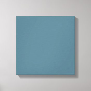 Deep Ocean Blue Solid Color Canvas Print by SimplyBoutiques at Zazzle