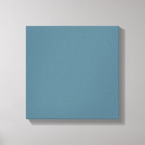 Deep Ocean Blue Solid Color Canvas Print
