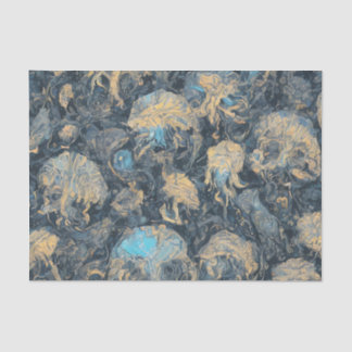 Deep Ocean Mystical Jellyfish Pattern Ethereal Art Tissue Paper
