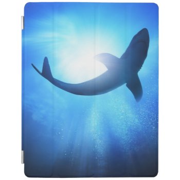 Deep Ocean Shark Silhouette Ipad Smart Cover by wildlifecollection at Zazzle