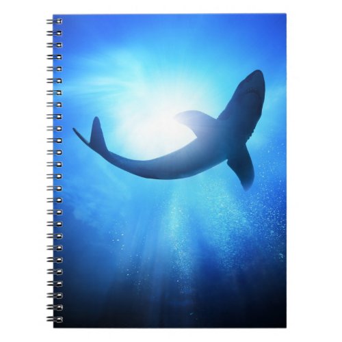 Deep Ocean Shark Silhouette Notebook