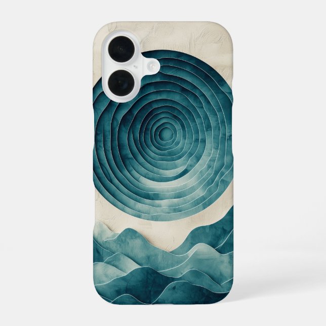 Deep Ocean Vortex Phone Case (Back)