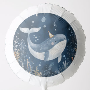 Deep Ocean Whale Birthday Party Balloon